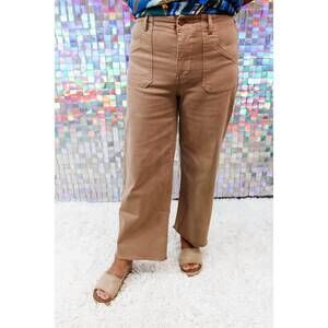 NEW RENUAR women's penny pants in tan